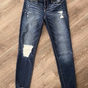 Women’s Buckle Black Ankle Skinny SZ 24